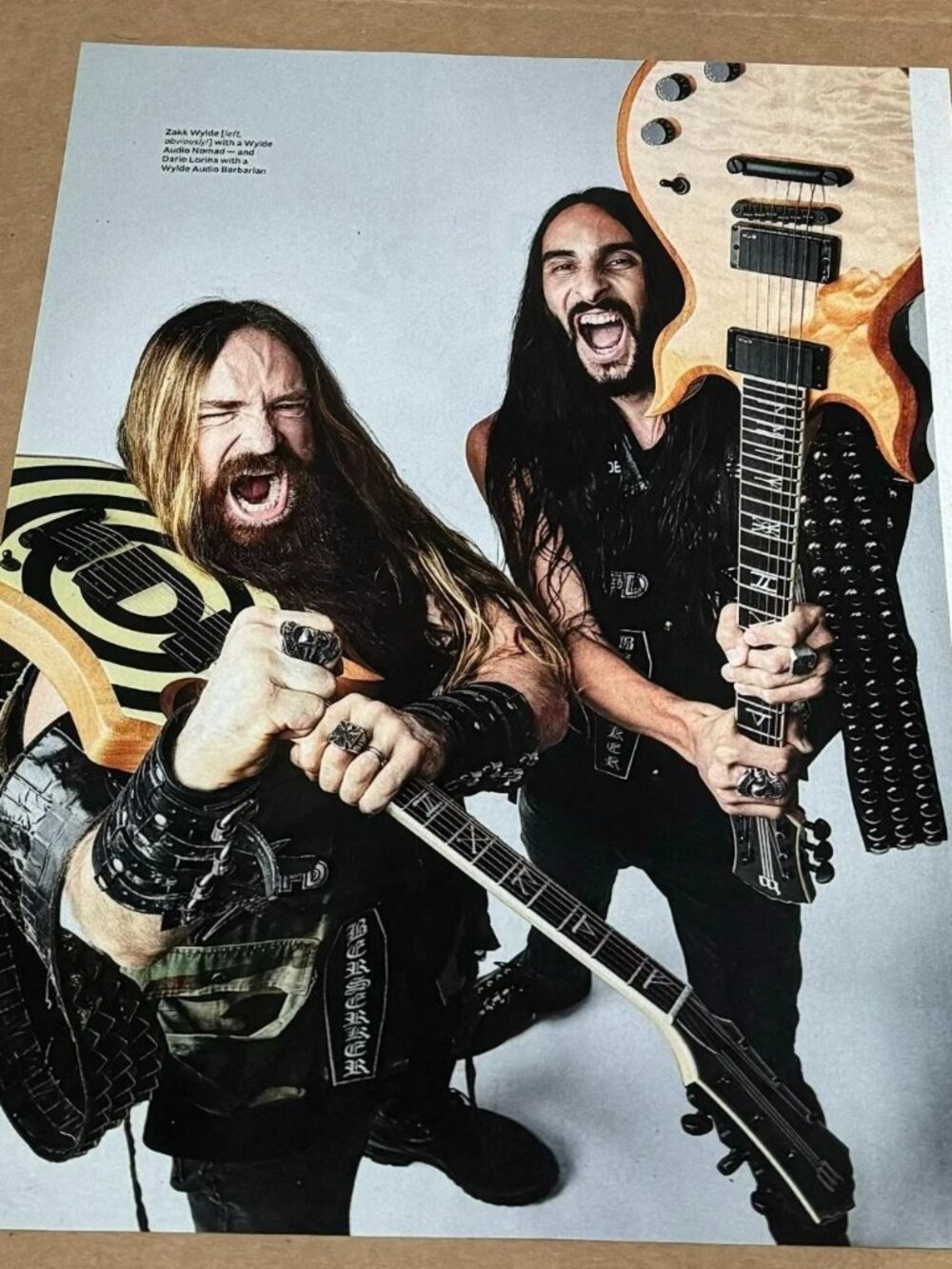 ZAKK WYLDE & DARIO LORINA of BLACK LABEL SOCIETY - 2022 - Music Print Ad Photo